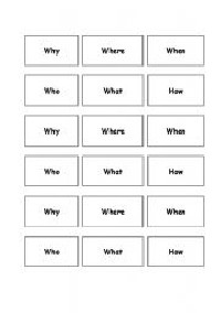 5 W Questions Worksheets
