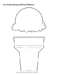 Ice Cream Cone Pattern Template