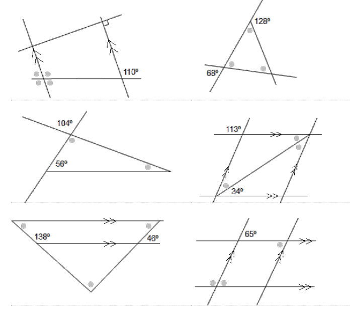 Triangle Missing Angle Worksheet