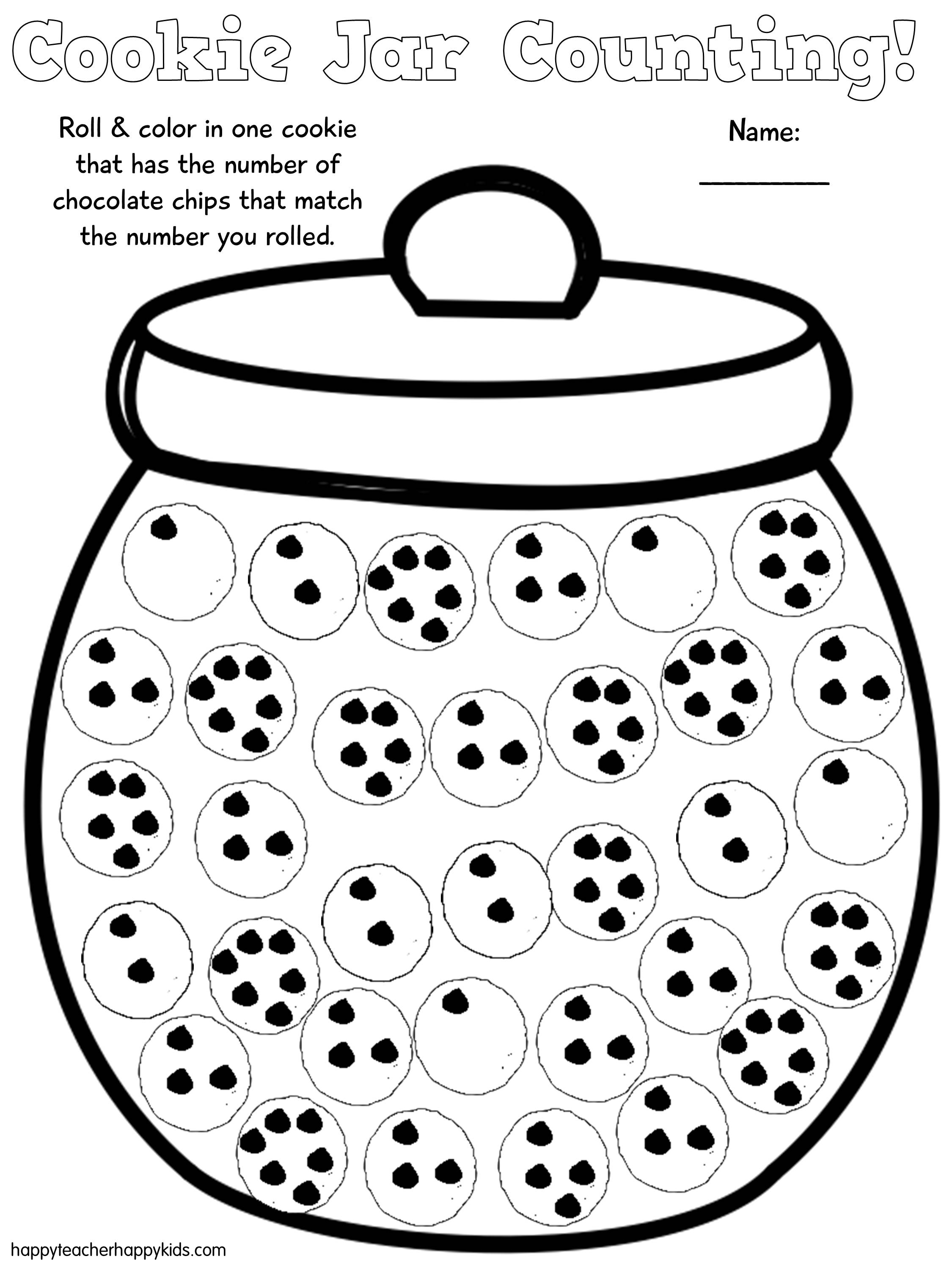 Cookie Jar Math Worksheets