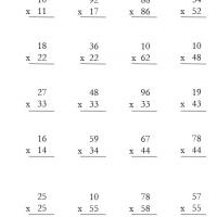  Double-Digit Multiplication Worksheets