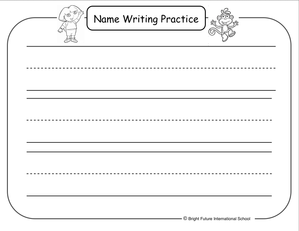 18 Best Images of Preschool Name Writing Worksheets  Free Printable Preschool Name Worksheets 