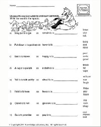2nd Grade Analogy Worksheets