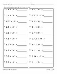 8th Grade Pre-Algebra Worksheets