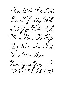 Free Printable Cursive Alphabet Letters