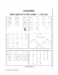 Kindergarten Counting Worksheets