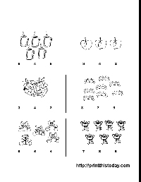 Math Number Matching Worksheets
