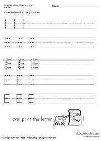 Practice Writing Uppercase Letters Worksheets