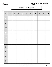 Printable Math Addition Drill Worksheets