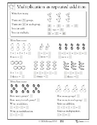 Repeated Addition Worksheets 2nd Grade