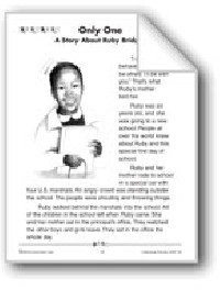 Ruby Bridges Coloring Page