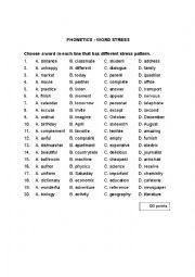 stress word worksheets phonetics exercises english worksheeto worksheet via
