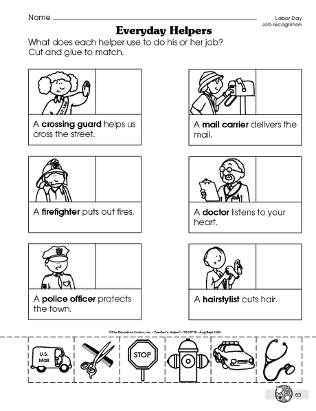 15 Best Images of Free Printable Worksheets Community Helpers Preschool