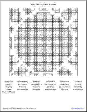word middle puzzles character worksheets education junior lessons printable traits abcteach puzzle therapy students skills worksheet counts activity social shelby
