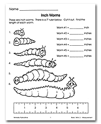 Measurement Inches Worksheets