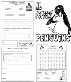 Mr. Popper's Penguins Worksheets