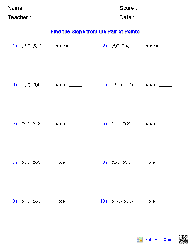 15 Best Images of Point Intercept Form Worksheet  PointSlope Form Worksheets, PointSlope Form 