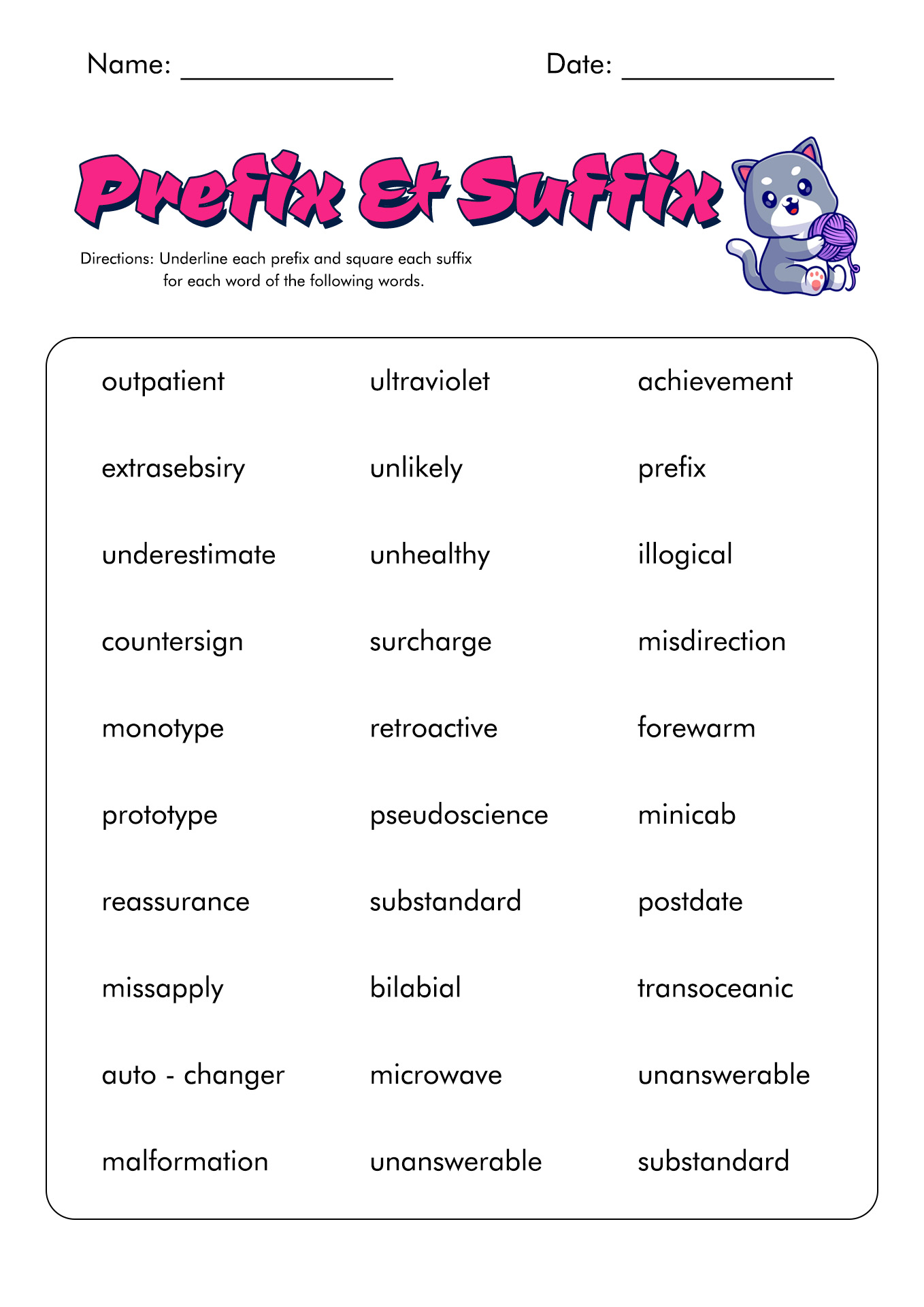 Roots And Affixes Worksheet roots-and-affixes-worksheet