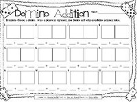 Domino Math Addition Worksheet