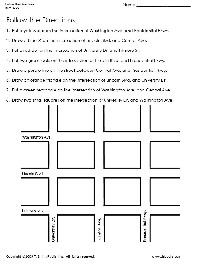 Following Directions Worksheets Map