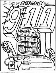 911 Coloring Pages Printables