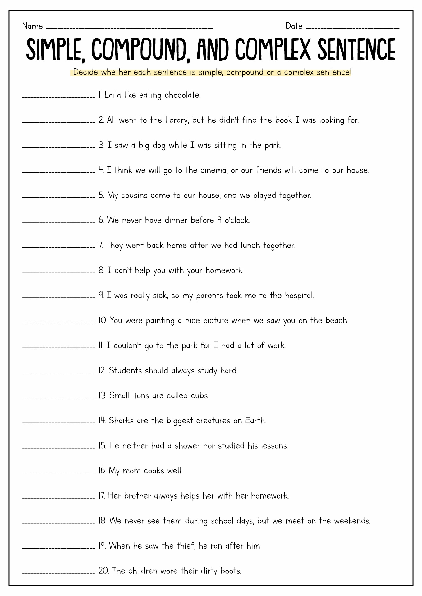 17-simple-sentence-worksheets-6th-grade-free-pdf-at-worksheeto