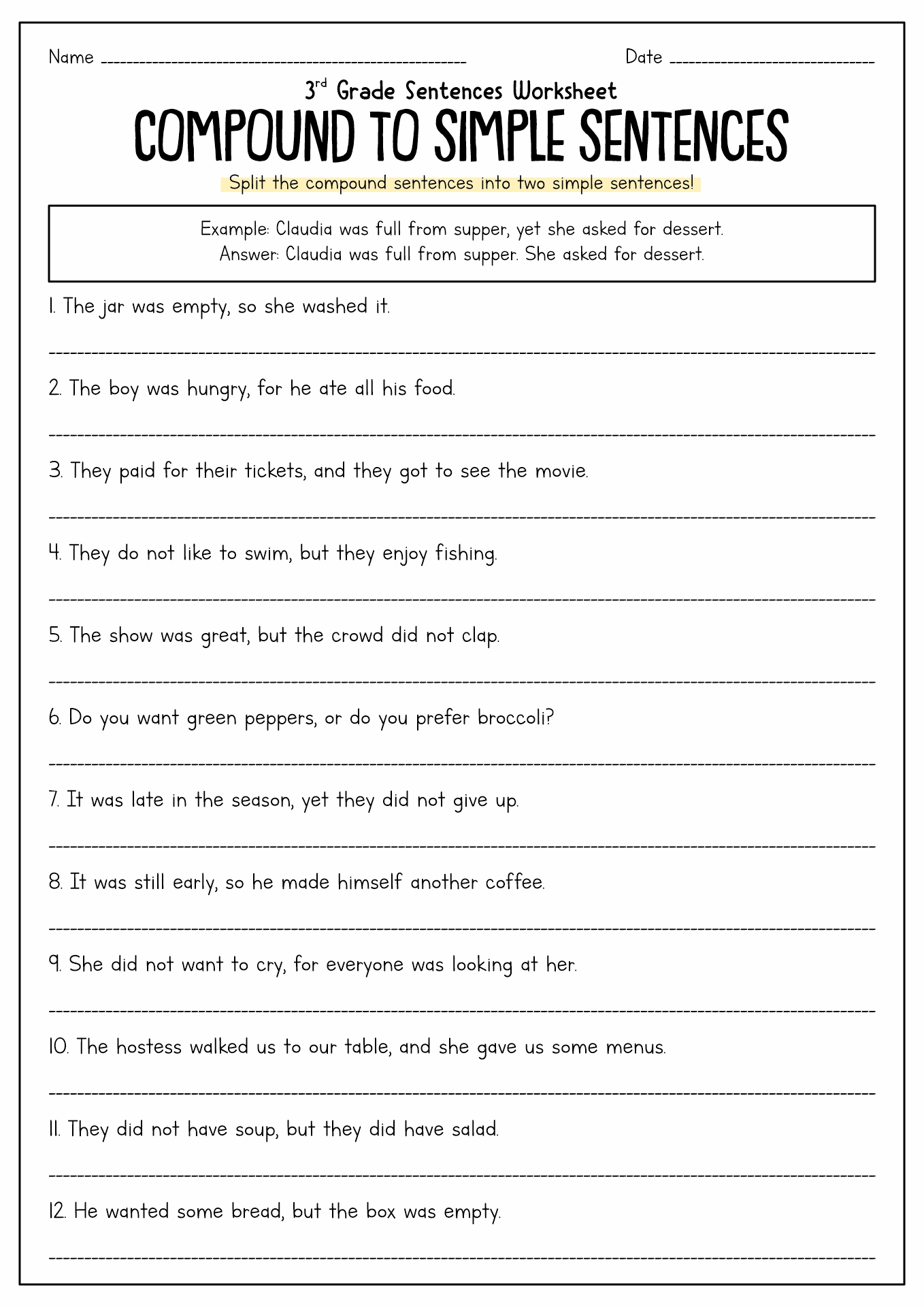 10-best-images-of-worksheets-complete-subject-compound-sentence-worksheets-second-grade