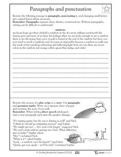 First Grade Paragraph Writing Worksheets