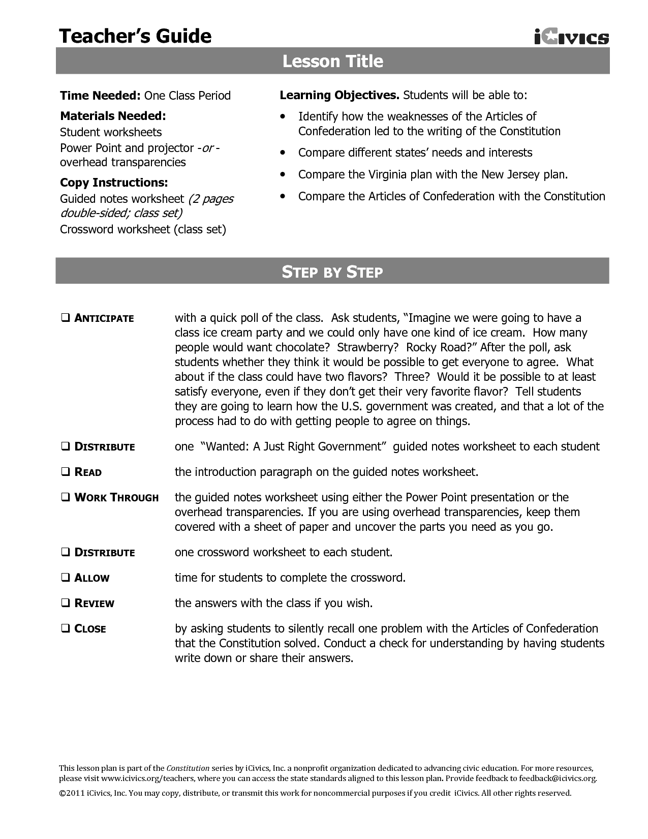 12 Best Images of Bill Of Rights Worksheet ICivics - I ...