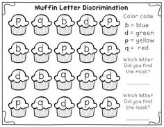 Letter Discrimination Worksheets