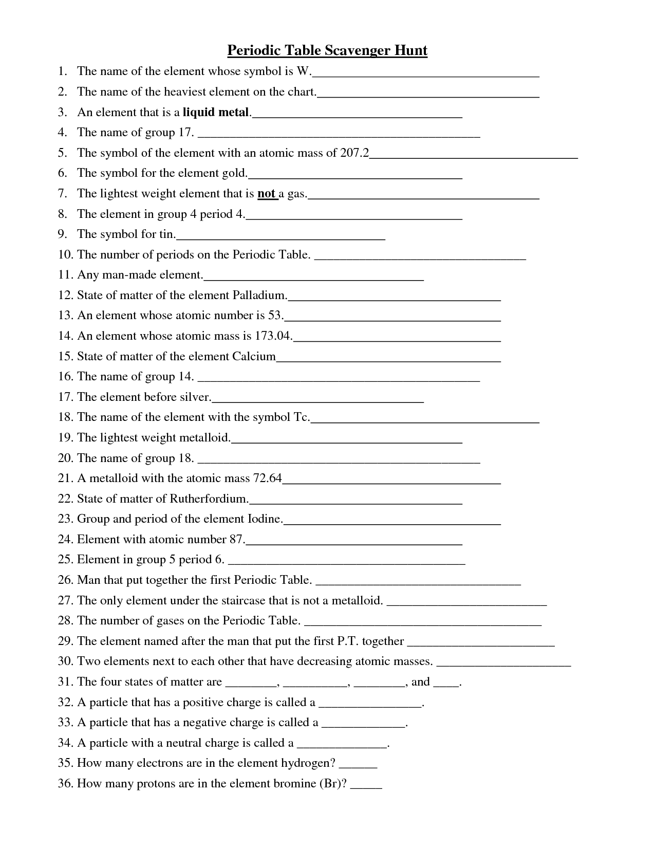 13 Best Images of Element Symbols Worksheet Answer Key ...