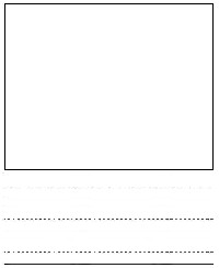 Printable Kindergarten Writing Paper with PictureBox