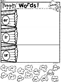 Printable R Controlled Vowels Worksheets