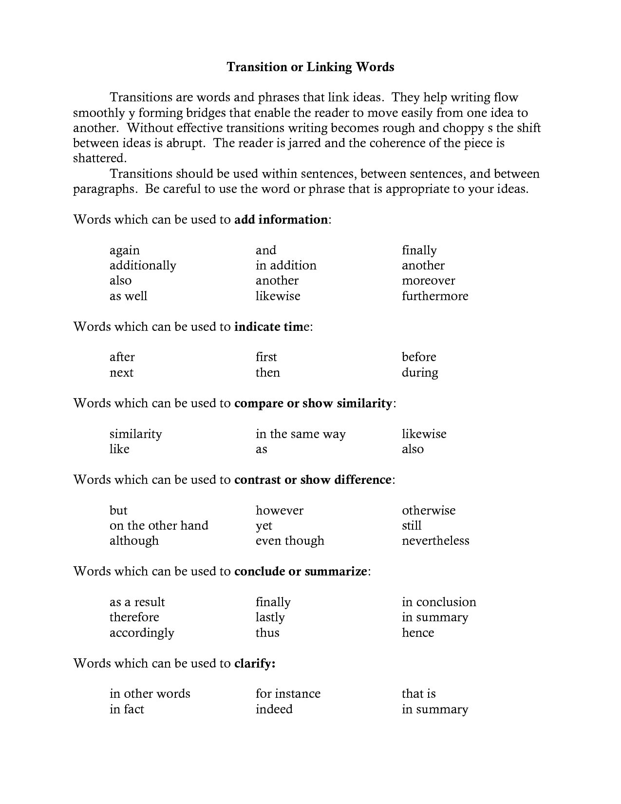 11-best-images-of-transition-word-list-worksheets-3rd-grade-sight-words-worksheets-transition