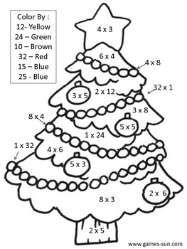 4Th Grade Free Printable Christmas Multiplication Worksheets / FREE