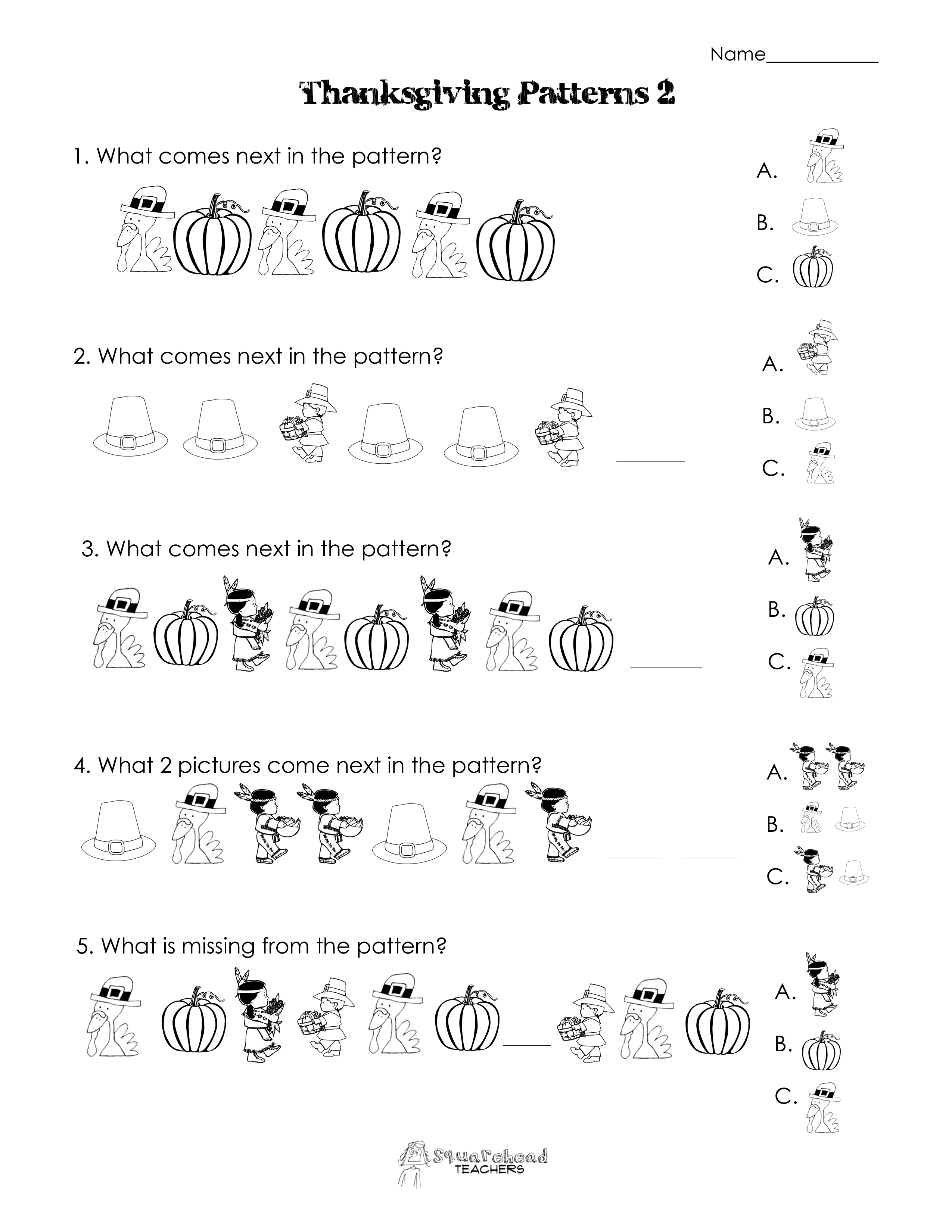 Thanksgiving Math Worksheets 5th Grade