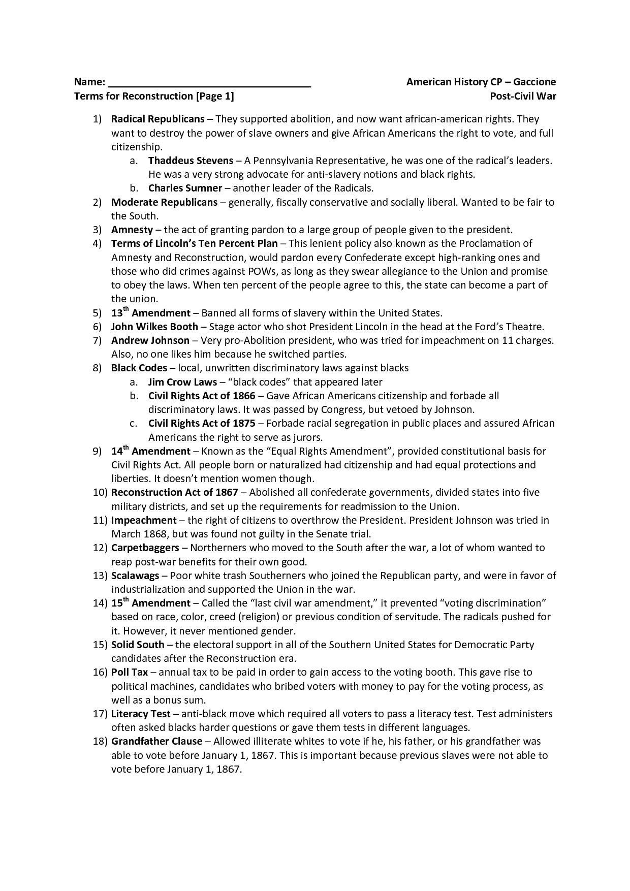 History Worksheet Category Page 2 - worksheeto.com