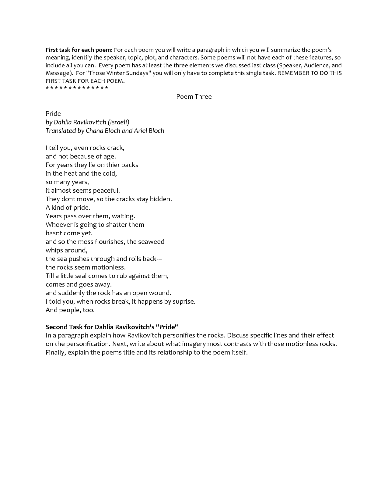 Elements Of Drama Worksheet