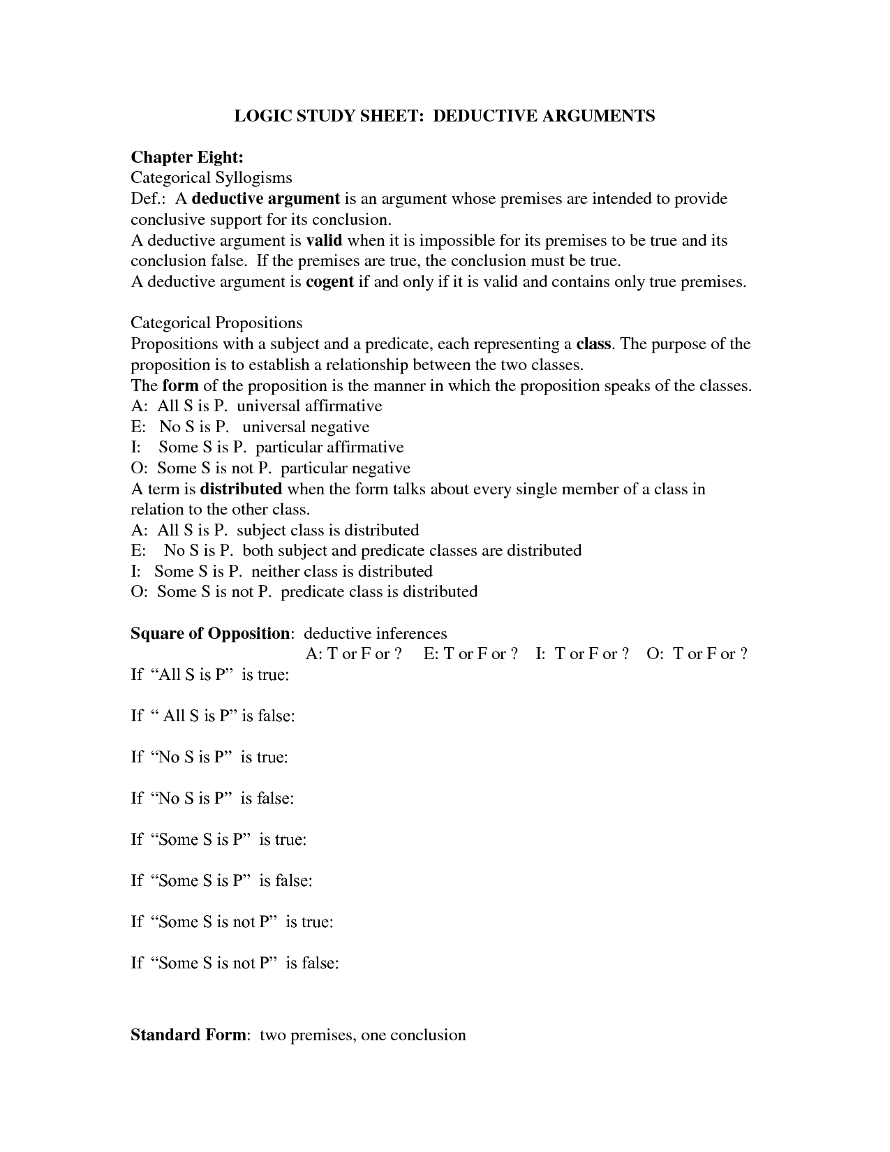 Logical Fallacies Worksheet With Answers
