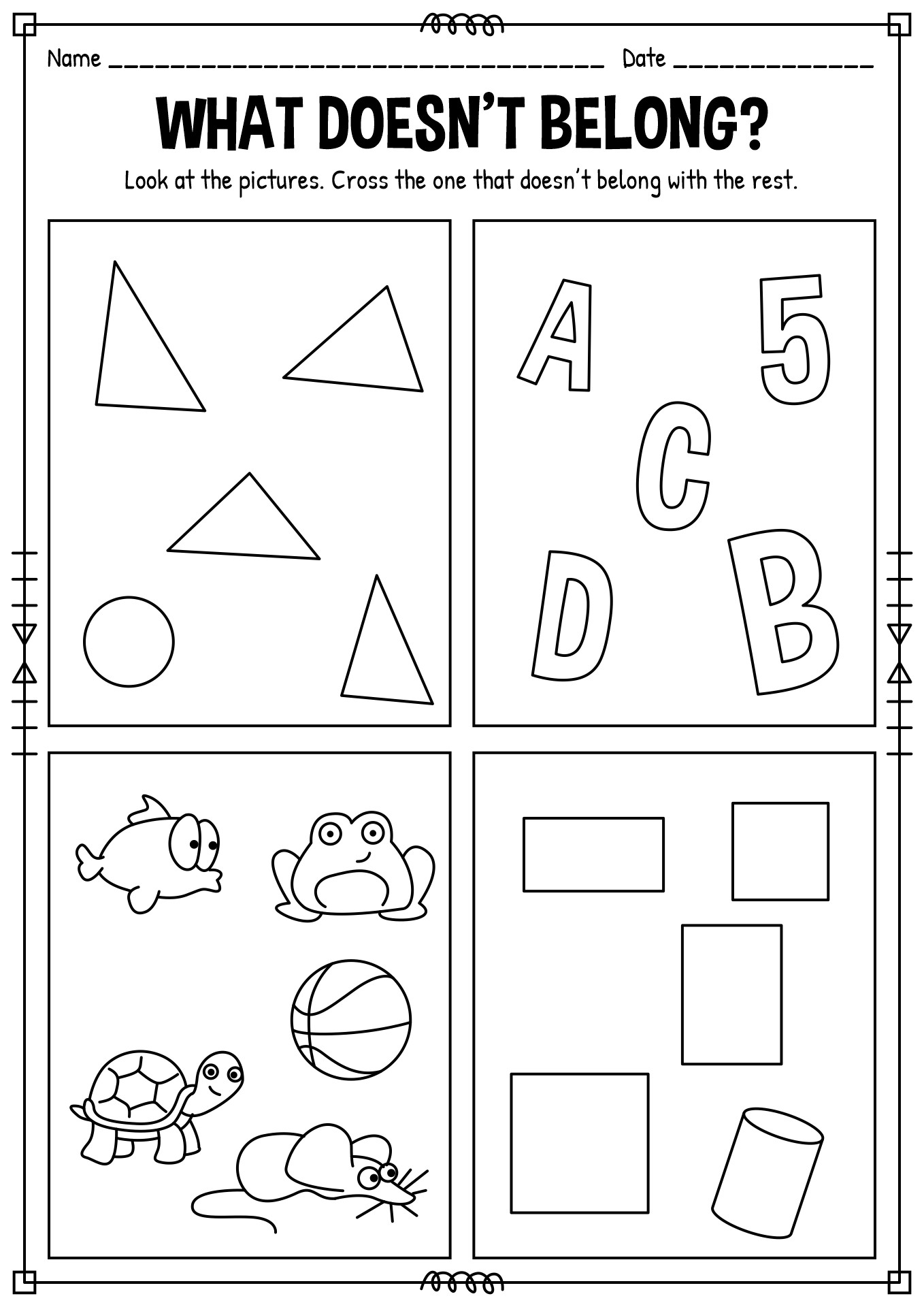 17 Best Images Of Logic Worksheets Preschool Preschool Critical
