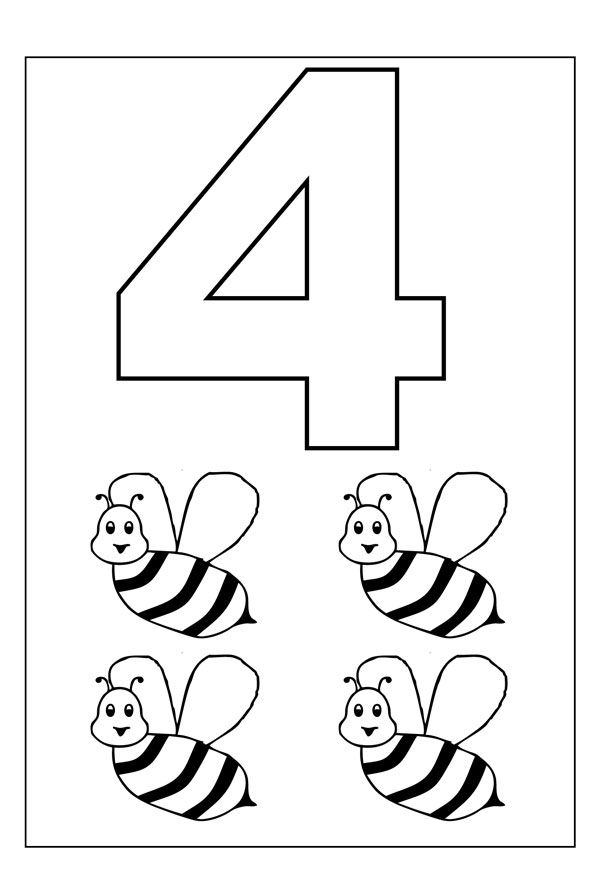 Printable Preschool Worksheets Number 4