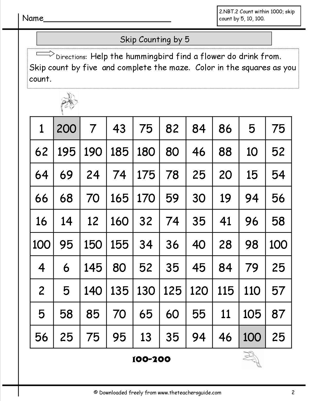 counting to 100 worksheets for kindergarten workssheet list - 14 best