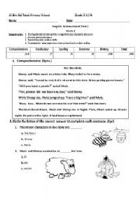 2 Grade English Worksheets