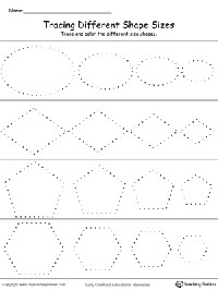 Circle Square Rectangle Triangle Trace Worksheet