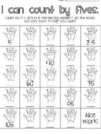 Counting By 5S Worksheets