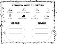 Goods and Services Worksheet 2nd Grade