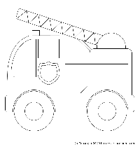 Preschool Fire Truck Coloring Pages
