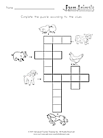 Animal Farm Crossword Puzzle Worksheet