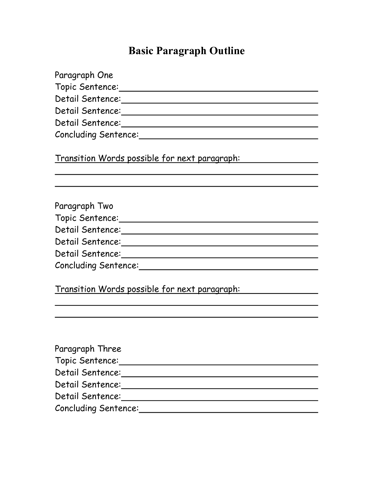 Argumentative Essay Outline Worksheet