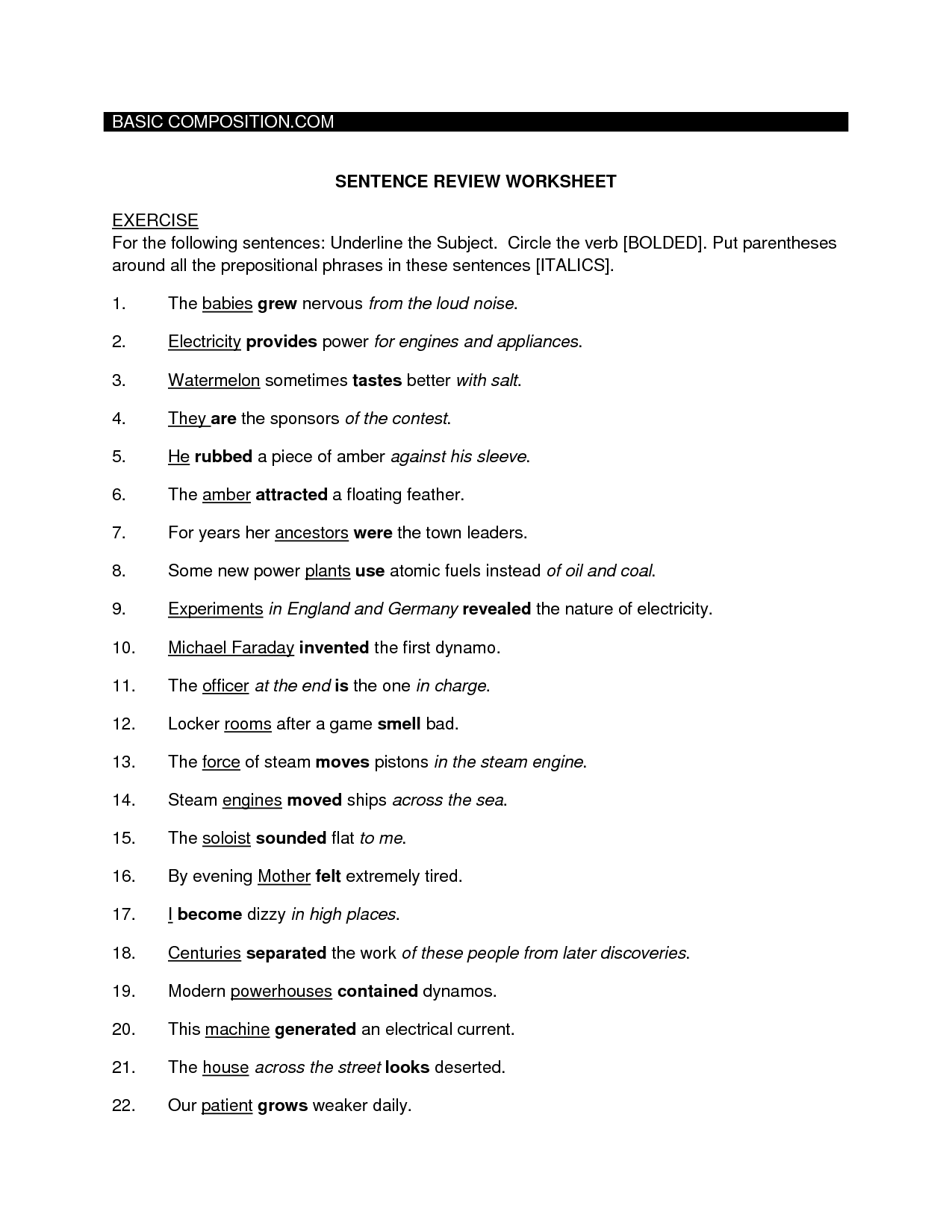 12 Best Images Of Basic Paragraph Structure Worksheets
